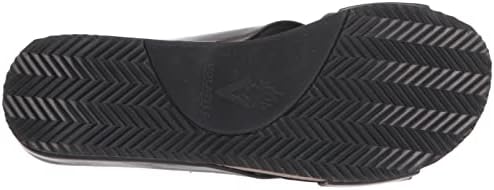 VOLATILE Women's ABLETTE Criss Cross Leather Sandal Wedge, Black, 8 | Image 3