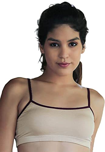 Image of Laavian Women's Modal, Elastane Non-padded Wire Free Beginners Bra