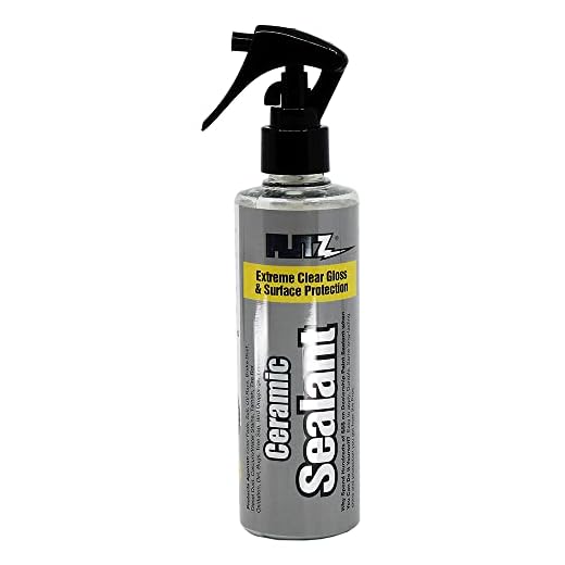 Flitz Ceramic Sealant - 8oz Bottle of USA-Made Ceramic Coating for Cars, Boats, Glass - Repels Water, Polishes, and Protects for 1 Year - Protection Car Spray (1 Pack)