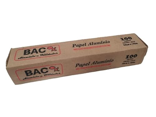 Rolo Bobina Papel Alumínio 30cm X 100 Metros