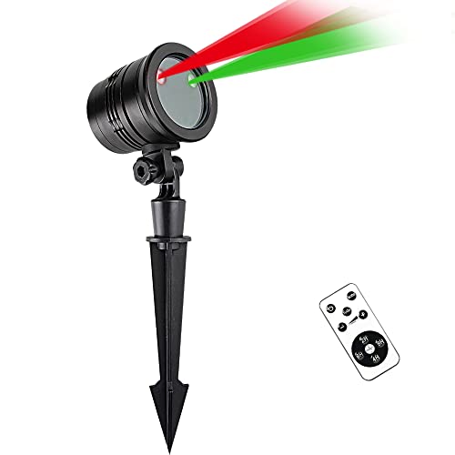 Christmas Laser Lights, Projector Lights Landscape Spotlight Red And Green Star Show With Christmas Decorative Patterns For Indoor Outdoor Garden Patio Wall #TOP7