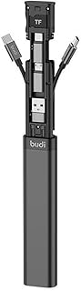 BOWTONG Travel Charging & Data Sync Cable Stick,Stick Management Charger Cable Fast Charging Cord (Multi-Cable 6 Types Cable,SIM KIT,TF Card Memory Reader, Phone Cradle)