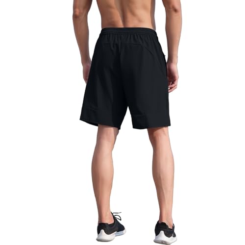 Gym Shorts Men Loose-Fit Quick Dry Lightweight Running Workout Athletic Casual Shorts with Pockets4