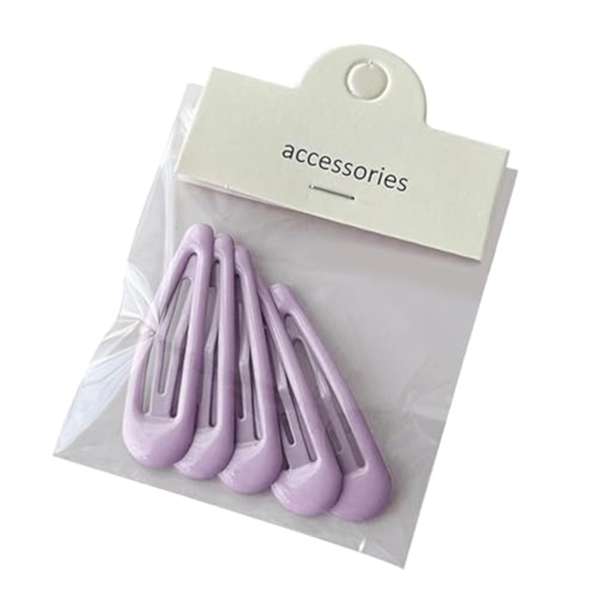 5Pcs Snap Hair Clips, Violet Hair Accessories for Girls