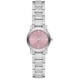 Burberry The City Pink Dial Stainless Steel Ladies Watch BU9231