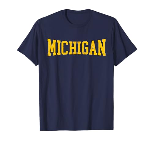 Michigan - Throwback Design - Classic T-Shirt