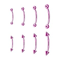 8pcs Eyebow Piercing-Pink