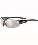 uvex Unisex – Erwachsene, sportstyle 215 Sportbrille, black/silver, one size
