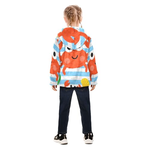 GuoChe Crabs and Seaweed Boys Sherpa Jacket4