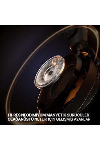 Image of SteelSeries Arctis Nova Pro Omni - Hi-Res Wireless Gaming Headset, 96kHz /24bit, ANC, ClearCast Pro Mic, AI Noise Rejection, Mobile App, Mix 2.4GHz + BT, OmniPlay PC+PlayStation+Xbox - Midnight Blue