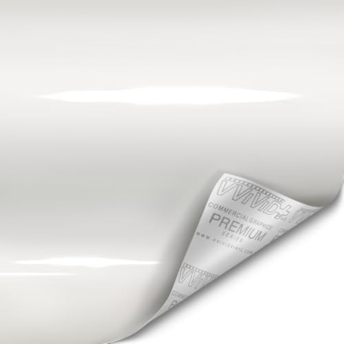 Image of VViViD+ Ultra Gloss Pearl White Vinyl Car Wrap (25ft x 4.9ft)