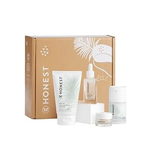 Honest Beauty Skin Barrier Sensitive Skin Kit | Exclusive | Calm & Renew Eye Balm, Calm On Foaming Cleanser, Calm & Porefect Serum, Daily Calm Lightweight Moisturizer | Vegan + Cruelty free