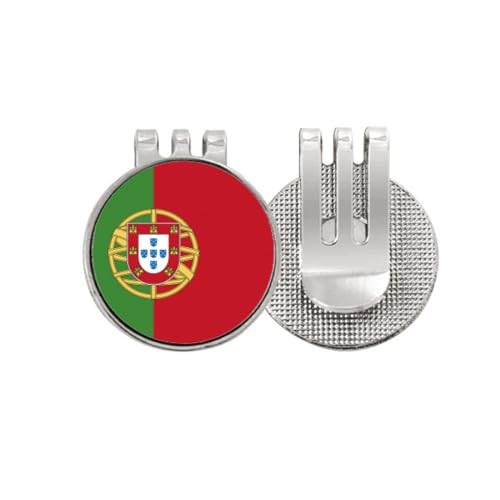 Marqueur de balle de golf drapeau du Portugal accessoire clip magnétique émail