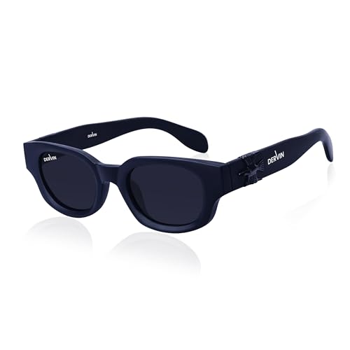Image of Dervin UV Protection Polarized Rounded Rectangle Sunglasses for Men and Women