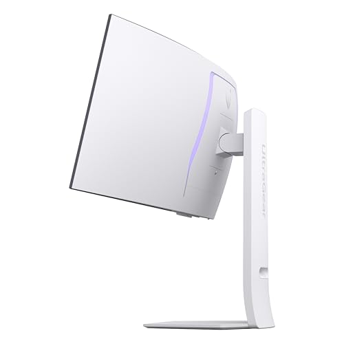 Image of LG 34GS95QE 34-inch Ultragear OLED Curved Gaming Monitor WQHD 1440p 800R 240Hz 0.03ms AMD FreeSync Premium Pro NVIDIA G-Sync HDMI 2.1 DisplayPort Tilt /Height /Swivel Stand White