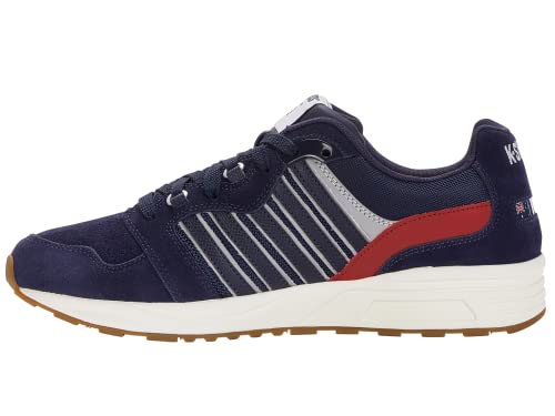 K-Swiss Men's Si-18 Rannell Suede Usa Sneaker, Vintage Peacot/Samba/Snow White, 12 M #TOP17