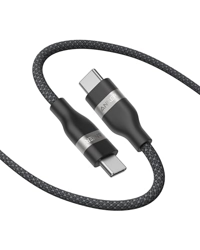 Anker Nano USB C Cable 240W 3 ft Flexible Multi-Color Braided Cord Fast Charging Type C Charger for iPhone 17/16/15 Series Samsung S25/S24/S23 Macbook HP/Dell/Lenovo Huawei Honor and More