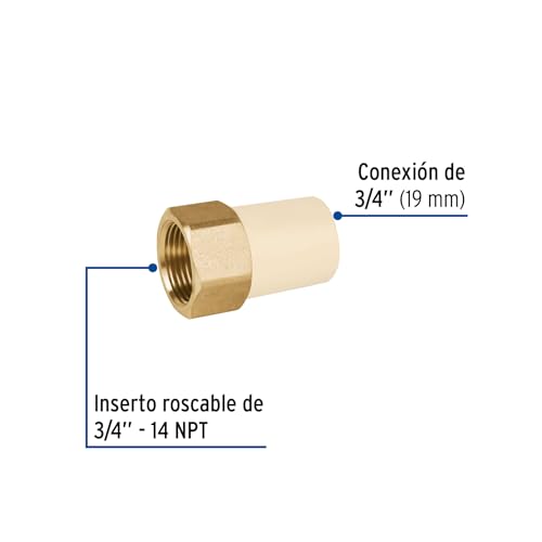 Adaptador hembra CPVC 3 Imagen adicional