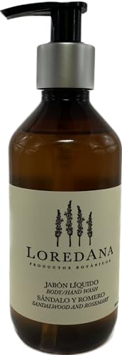Jabones, Luggage LOREDANA | Jabón líquido de sándalo y romero | excelente para cuiar tu piel | ideal para relajate | capacidad de 240ml
