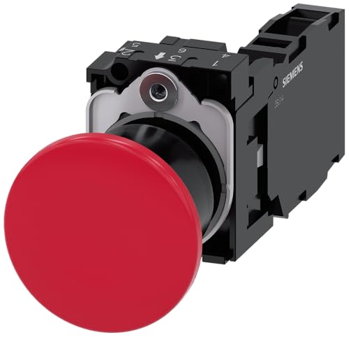 Siemens Bouton poussoir 1f rt rnd Ř22mm 1S 1Ö 3SU1100 1BA20 1FA0 - vue 2