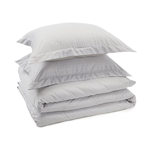 Image of AmazonBasics Microfiber Crosshatch Quilt /Duvet /Comforter Cover Set with 2 Pillow Covers (Queen, Grey) - 3 Pieces