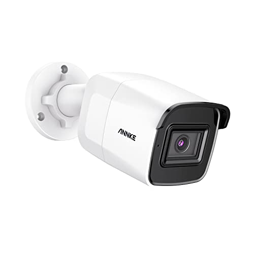 ANNKE C800 Bullet 4K Ultra HD POE Caméra de Sécurité ONVIF 8MP Caméra IP Audio 256Go Carte TF Accès à Distance 100ft EXIR Vision Nocturne IP67 Étanche (Prend Uniquement en Charge H.265/H.265 +)