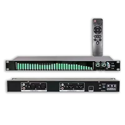 Ecualizador de audio gráfico estéreo digital con 10 efectos preestablecidos, ajuste de bajo/medio/agudos, reducción automática de ruido, montaje en rack de 1U para sistemas de audio domésticos | Ya disponible en tu tienda friki favorita! En mundofriki.es!