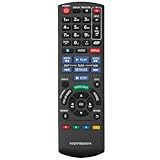 N2QAYB000574 Replacement Remote Control for Panasonic Blu-ray Disc DVD Player in Living Rooms or Rooms, No Programming or Pairing Needed, Replace Remote Compatible Models DMP-BDT110 DMP-BDT210