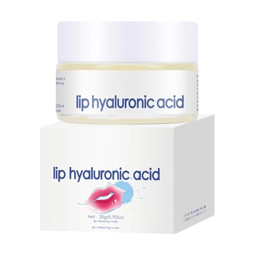 Lip Sleeping Masque, Moisturizing Lip Balm, Plumping Lips Gloss, Hydrating Overnight Procedure, Soft Smooth Lips Care for Women Daily Morning Evening Routine Travel Home Business Use 5x3.5cm