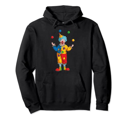 Funny Clown Juggling Circus Entertainer Costume Kids boy Men Pullover