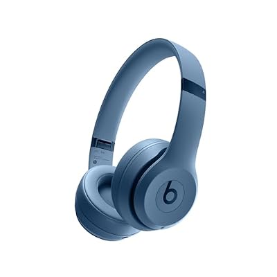 Beats Solo 4 - Cuffie wireless bluetooth on-ear, compatibili con Apple e Android, fino a 50 ore di autonomia - Blu ardesia