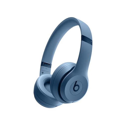 Beats Solo 4 – Wireless Bluetooth On-Ear Headphones, Apple & Android Compatible, Up to 50 Hours of Battery Life – Slate Blue