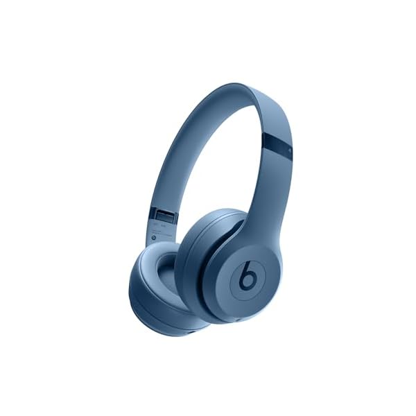 Beats Solo 4 – Wireless Bluetooth On-Ear Headphones, Apple & Android Compatible, Up to 50 Hours of Battery Life – Slate Blue