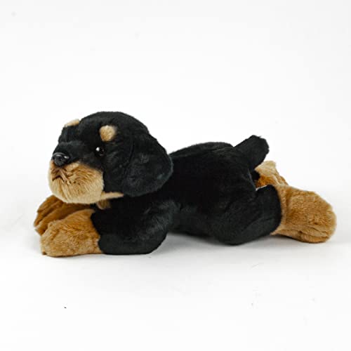 Teddys Rothenburg Rottweiler 30 cm Kuscheltier Hund liegend Plüschtiere
