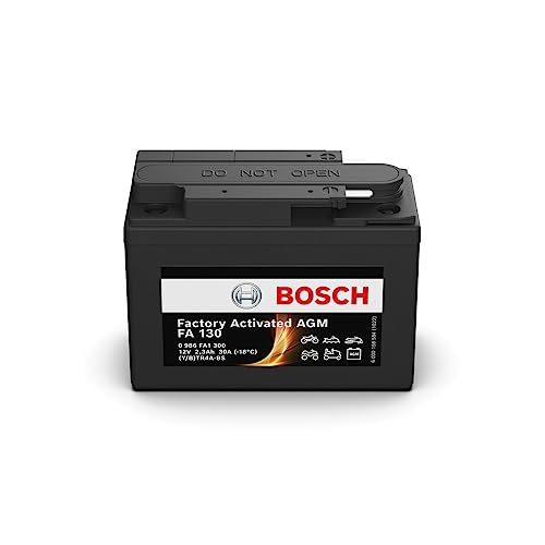 Bosch FA130 - Batteria AGM per motocicli - 12V 30A 2,3Ah - Adatta per moto, motociclette, enduro, scooter, quad, moto d'acqua - Compatibile M6003, BTR4A-BS