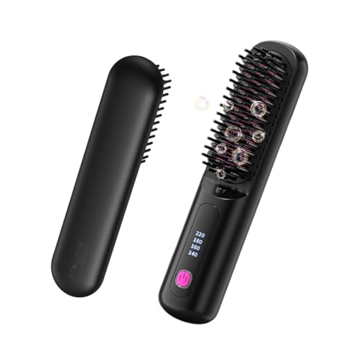 Brosse à lisser sans fil anti-frisottis pour dompter les cheveux rebelles