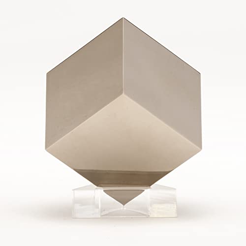 Cube en titane 38,1 mm avec base : le cadeau scientifique idéal pour passionnés