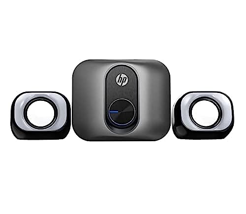 HP Caixa de som 2.1 DHS-2111S Preta Speaker com Alimentacao USB e conector 3.5mm potência do Subwoofer 5W 2B285AA