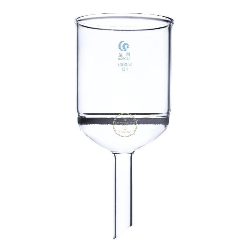 1 STÜCKE 35 ml bis 1000 ml Laborglas Buchner Trichter, Glaskerntrichter G1-G5 Porengröße zur Auswahl(500ml)