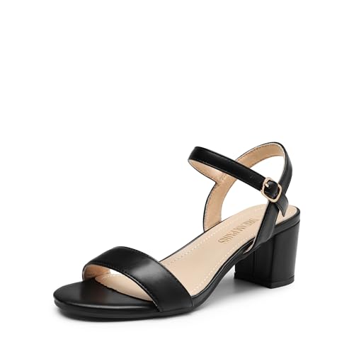 DREAM PAIRS Sandales Femme Confortables, Sandales Femme Été à Talon Bloc, Chaussures Femme Légères et Polyvalentes pour un Usage Quotidien,Size...