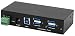Produktbild EX-1244HMS 4 Port USB 3.2 Gen 1 HUB Din-Rail Kit und Wand VIA VL813 Chipset