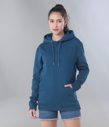 Image of TURMS Anti Stain Men's Hoodie | Anti Odor Water Repellent | Cotton Blend Casual Travel Edition Hooded Sweatshirt | Winter Wear Pullover