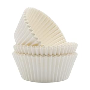 PME BC712 Cupcake-Förmchen Weiß 60 Stück