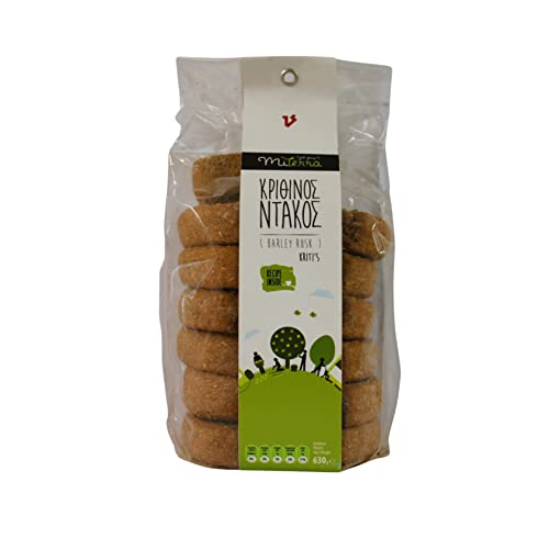 Miterra Galleta de Cebada de Creta, Paquete de 2 x 630 g (Total: 1,26 kg)