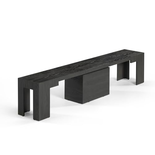 Transformer Table - Extendable Dining Bench, Solid Wood Expandable Seating