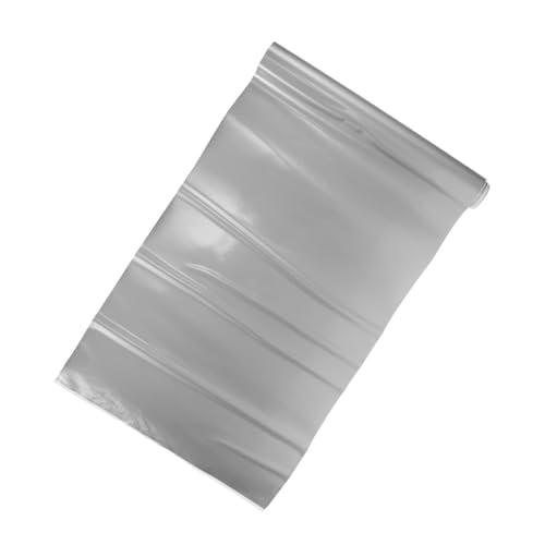 DOITOOL Silberne Vinylklebefolie Rolle Selbstklebend für Fenster Autos Dekoration und Sichtschutz Wasserfest Permanent Haftend