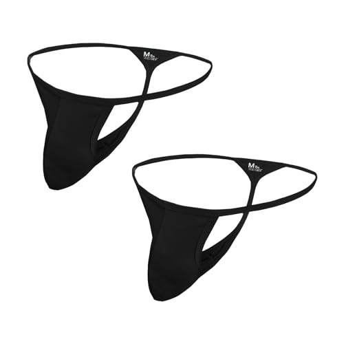 Jock Strap Men's Thong Underwear G-String Cotton Breathable Underpants for Male Athletic Supporters