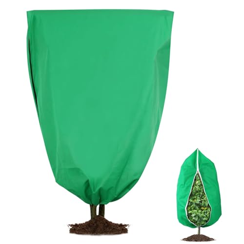 AffeGifts Cappuccio Protezione Piante 120x80cm, Telo Piante Antigelo per Piante con Zip Coperte di Gelo Invernale Telo Copri Piante Inverno