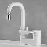XSDSM Grifos para Lavabos De Baño Altos con conector Manguera 1/2 Pulgada Dos...