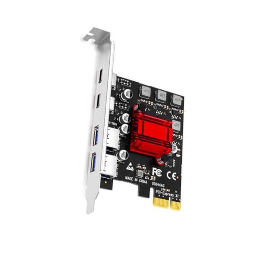 Adaptador de tarjeta de expansión PCIe con conectores USB 3.2 Gen1 3